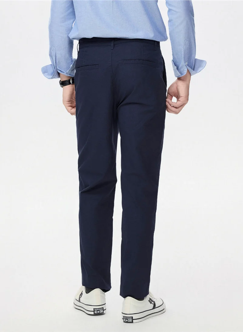 GIORDANO  Men’s Regular Fit Stretch Twill Pants with Mid Rise for Men | Best Price UAE