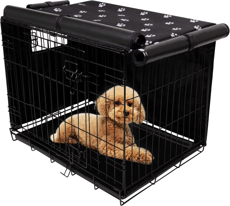 غطاء قفص الحيوانات الأليفة من Pet Prime للأقفاص السلكية مقاس 24 و30 و36 و42 و48 بوصة، غطاء بيت الحيوانات الأليفة الخارجي قابل للغسل والتجفيف في الغسالة (الغطاء فقط) (غطاء القفص مقاس 24 بوصة (24"x18"x19")) - Image 1