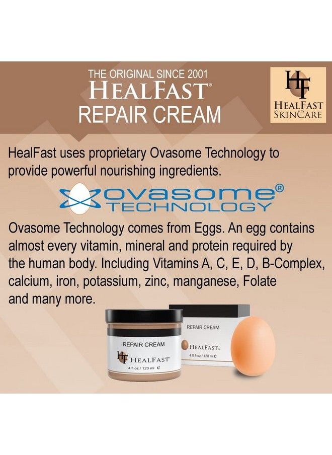 HealFast - The Original Healfast Skin Repair Cream Deep Moisturizing Cream For Dry Itchy & Sensitive Skin Rashes Dryness Stretch Marks Sunburn Bed Sores And Everything In Between Ovasome Technology 4 Oz - Image 1