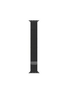 Replacement Strap For Apple Watch Series 7 41mm / 6 & SE & 5 & 4 40mm / 3 & 2 & 1 38mm Mutural Milanese Stainless Steel Watch Band Black
