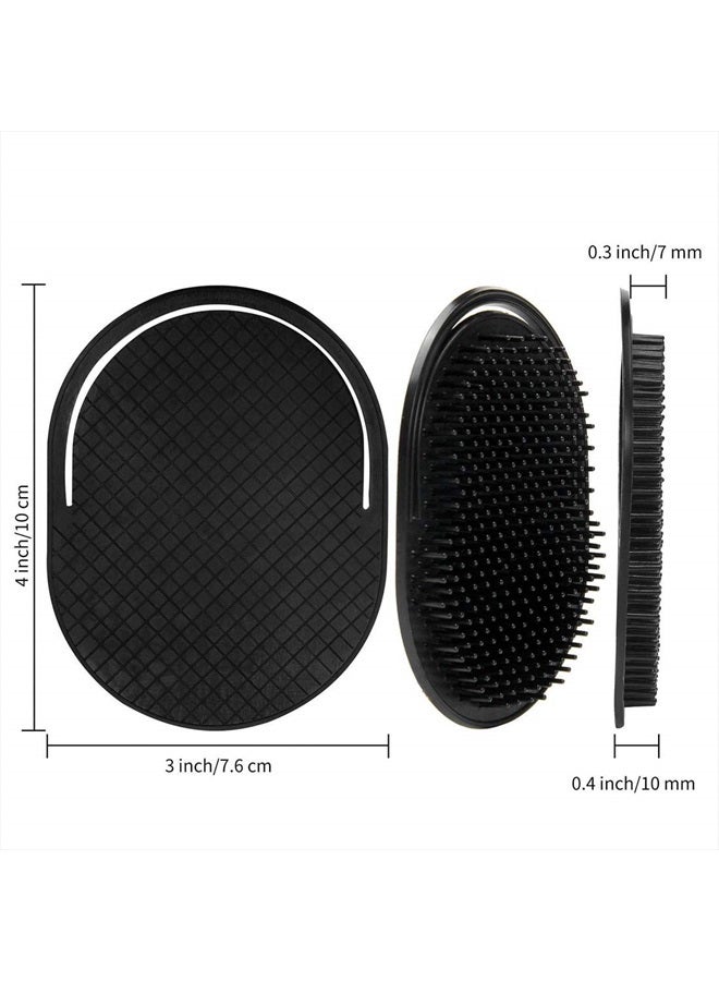 Rolybag 6Pcs shampoo pocket comb massage hair comb pocket palm brush comb portable hair comb beard comb creative scalp brush pocket combs for men and pets (6PA) - Image 2