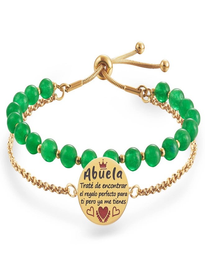 LParkin Te Quiero Abuela Pulseras Abuela Acero Inoxidable Pulsera Regalo Para la Mejor Abuela (Abuela Trate de encontrar el regalo) - Image 1