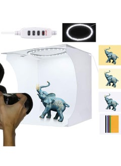 KASTWAVE Dimmable LED Light Photo Studio Box with White/Warm/Soft Lighting, Highlight Portable Studio Set Small Photo Props Equipment  for Small Items Like Jewelry  - Image 1