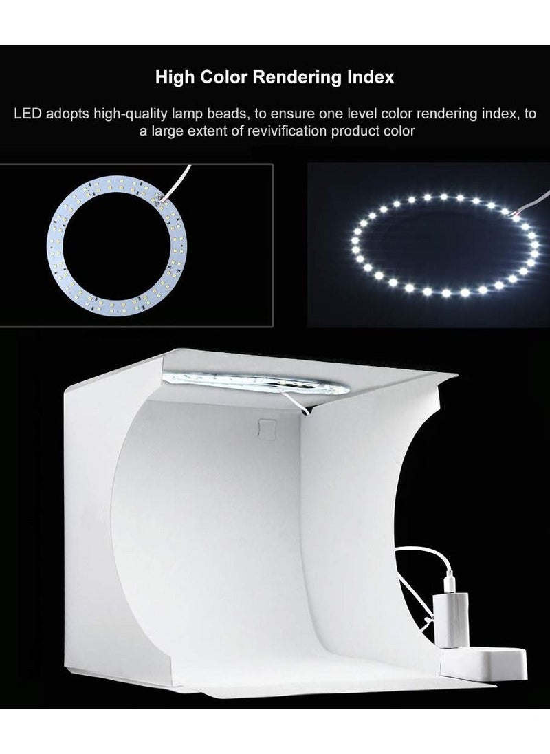 KASTWAVE Dimmable LED Light Photo Studio Box with White/Warm/Soft Lighting, Highlight Portable Studio Set Small Photo Props Equipment  for Small Items Like Jewelry  - Image 3