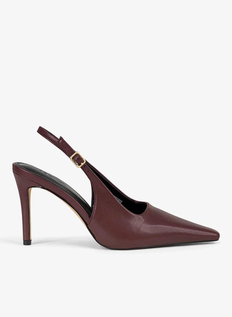 Ipekyol Faux Leather Slingback Heels