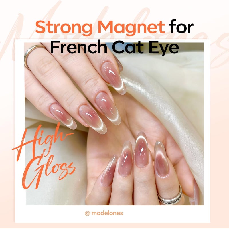 modelones French Cat Eye Magnet Set, Scissor-Shaped Nail Magnet Tool, 2 IN One Cateye Nail Magnet for French Effect, Hole&Bunny-Shaped&Heart Magnet for Cat Eye Gel Polish DIY Easter's Nail Salon - Image 5