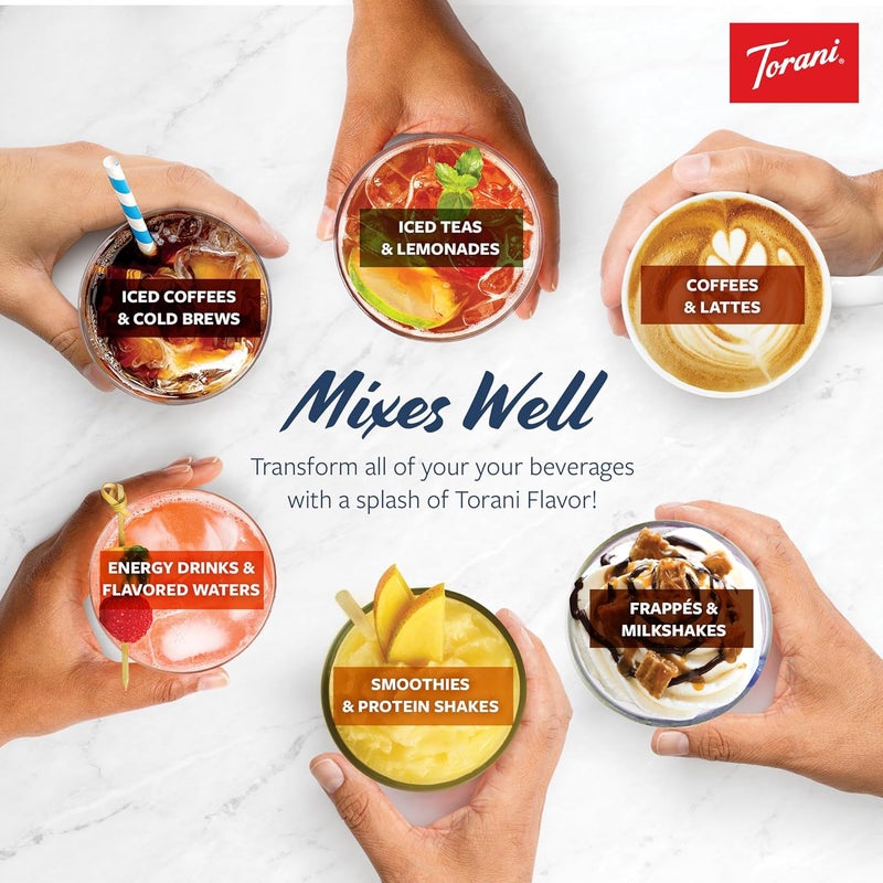 Torani Sugar Free White Chocolate Sauce, 64 Ounces - Keto Friendly and Gluten Free - Image 4