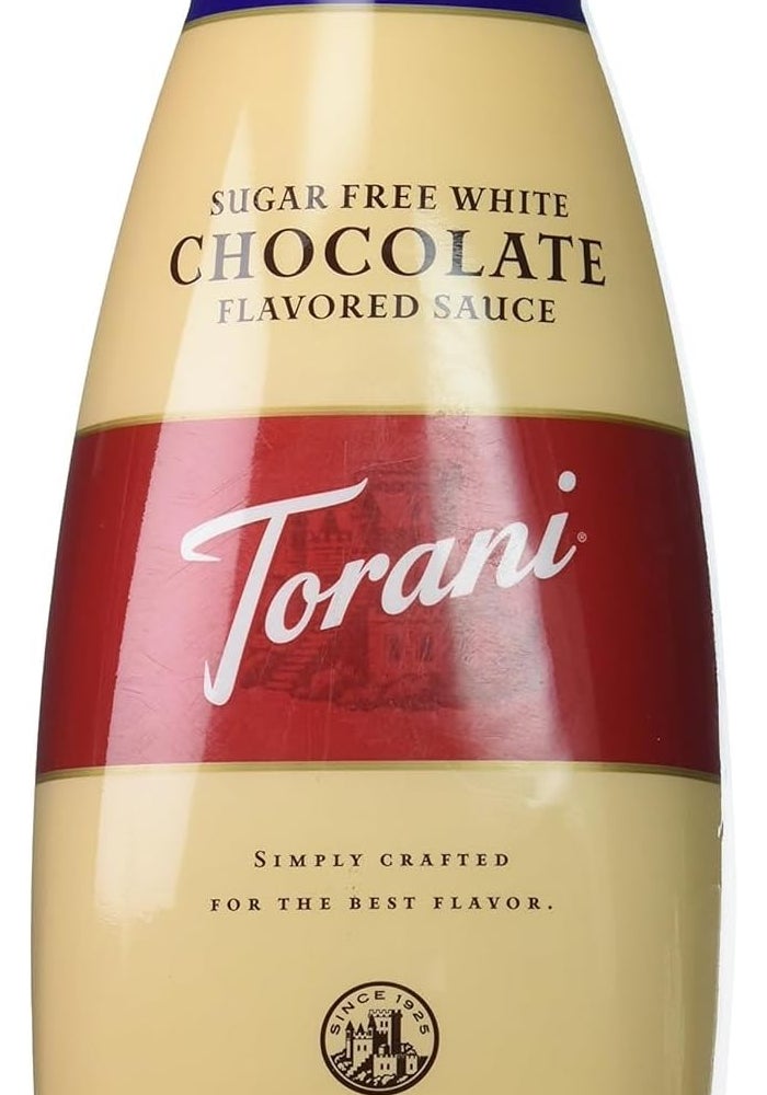 Torani Sugar Free White Chocolate Sauce, 64 Ounces - Keto Friendly and Gluten Free - Image 1