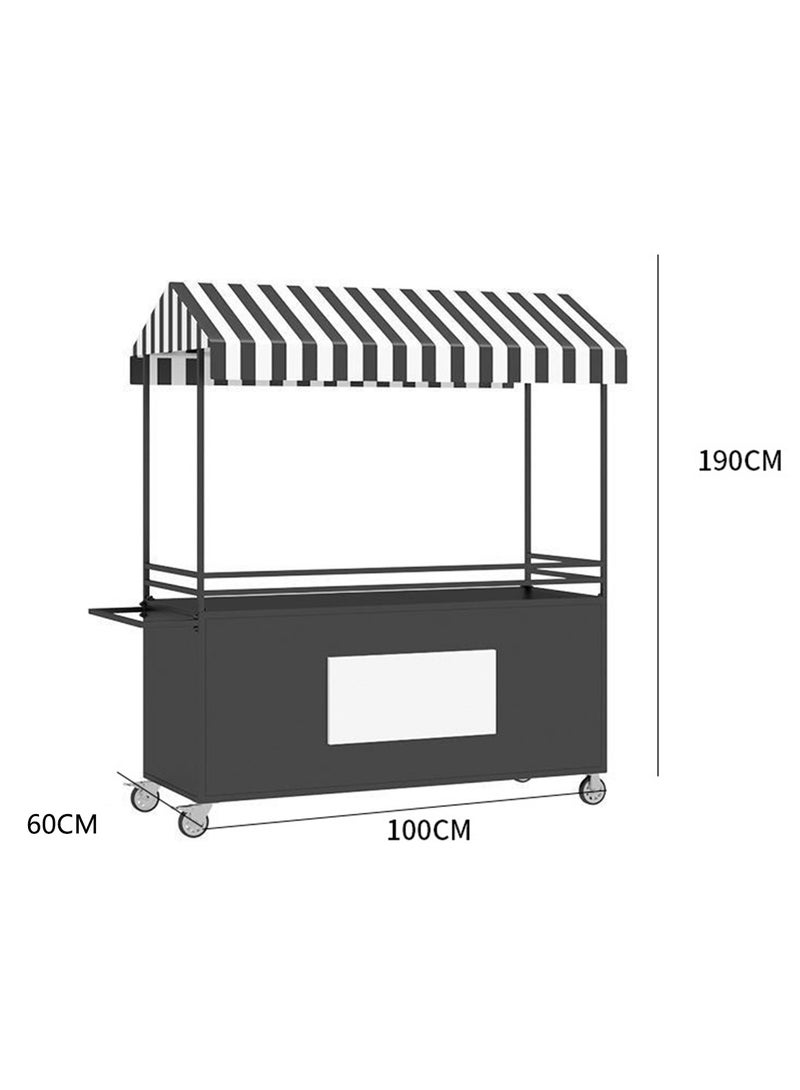 Sharpdo Outdoor Mobile Booth Special Cart, 360° Universal Wheel 100*60*190CM
