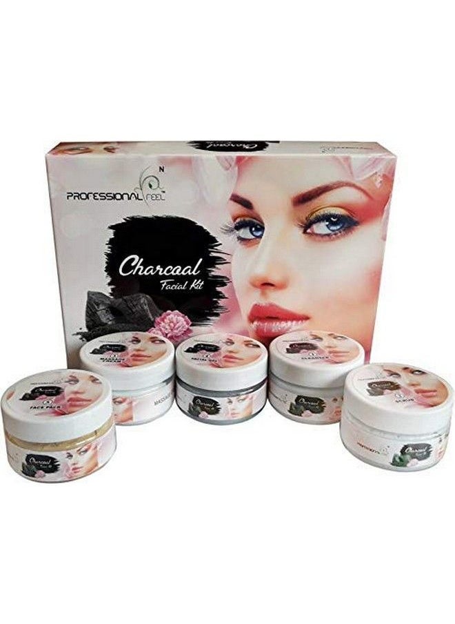 professional feel - Black Charcoal Facial Kit 500Gm (Set Of 5) - Image 1