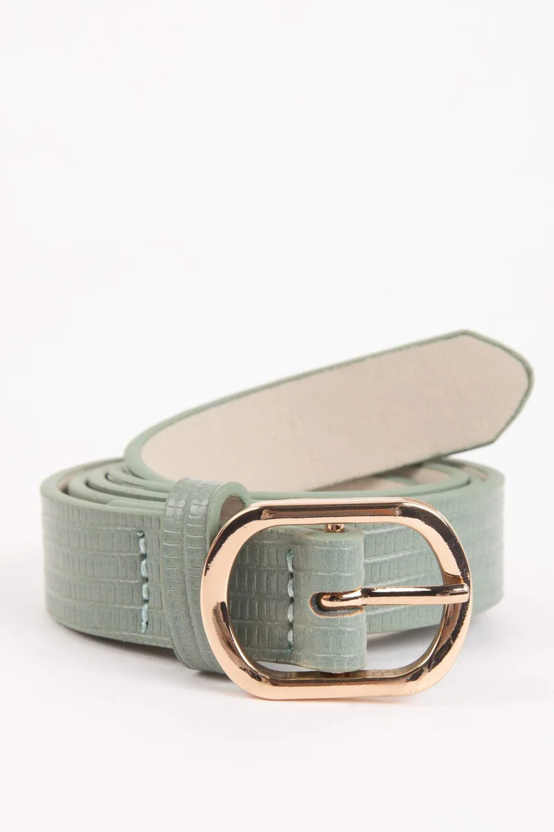 Woman Faux Leather Casual Belt