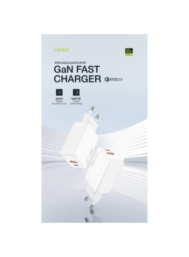 LANEX High Power 45W Charger with Fast Charging – LC66e - Image 1