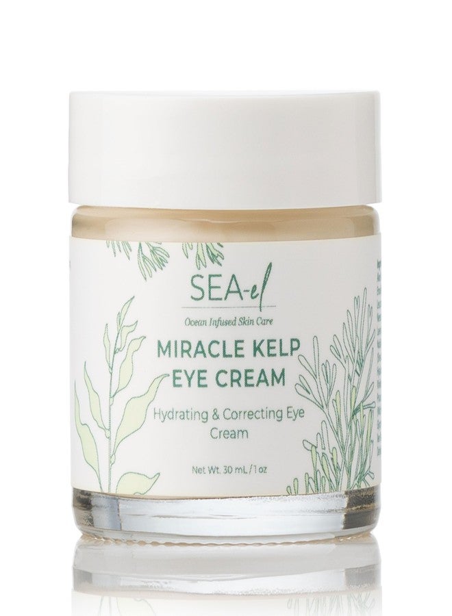 Sea-El Miracle Sea Kelp Eye Cream Hydrating & Correcting Yerba Mate Caffeine & Hyaluronic Acid for Dark Circles Bags & Puffiness - Daily Anti Aging Moisturizer for Women & Men, Vegan - 1 Oz - Image 1