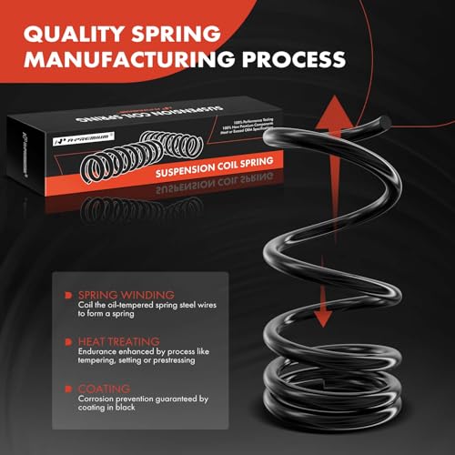 A-Premium 2Pcs Rear Suspension Coil Spring Set Compatible with Honda Odyssey 2005-2010 3.5L, Driver and Passenger Side, Replace# 52441SHJA01, 52441SHJA41 - Image 2