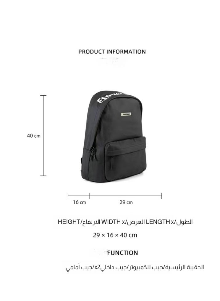 ESSENTIALS  Backpack Stylish and Functional Women/Men's School & Daily Backpack - Image 3