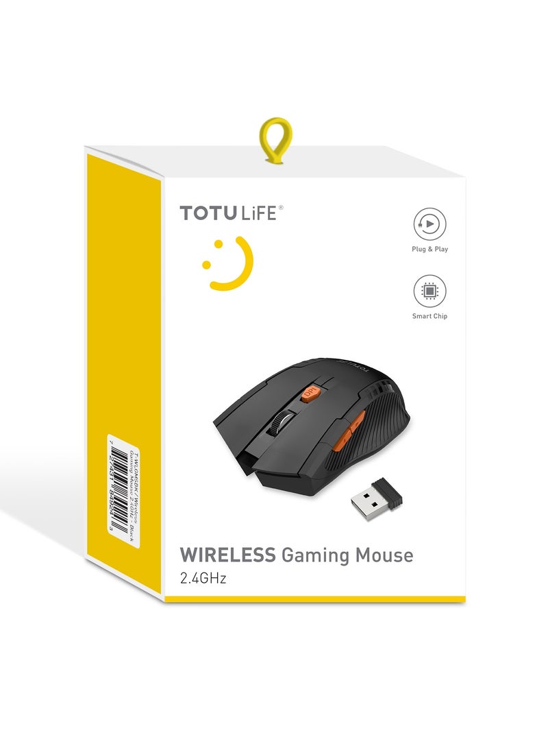 Totulife Duo Wireless Gaming Mouse – Dual Mode Bluetooth & 2.4GHz – Rechargeable 500mAh – Compatible with Mac & Windows – Black - Image 5