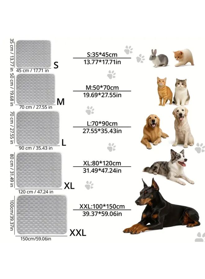 Large Grey Pet Cooling Pad For Dogs And Cats 27 56 X 19 69 Inches - Image 3