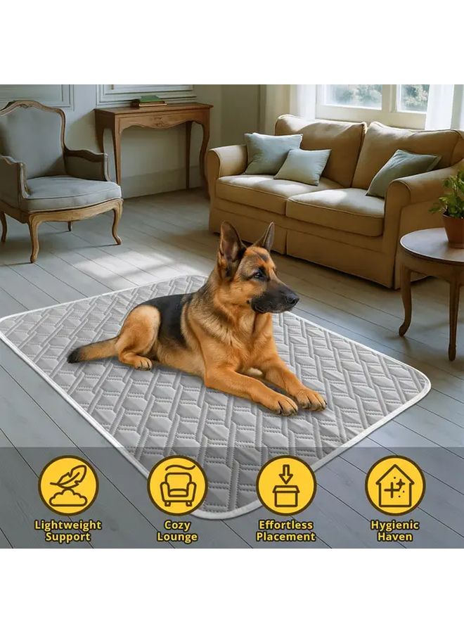 Large Grey Pet Cooling Pad For Dogs And Cats 27 56 X 19 69 Inches - Image 4