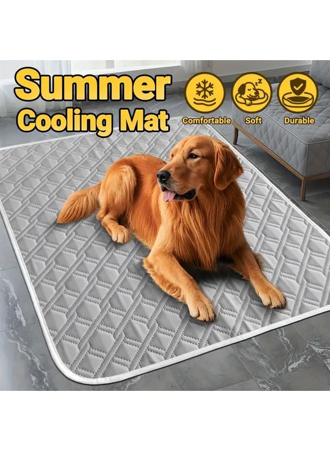 Large Grey Pet Cooling Pad For Dogs And Cats 27 56 X 19 69 Inches - Image 1