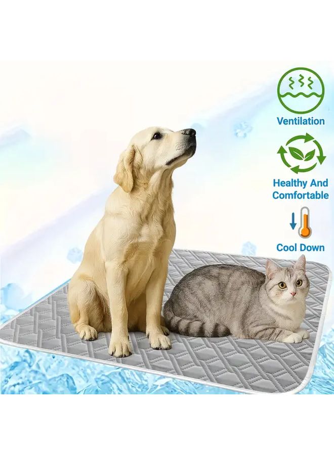 Large Grey Pet Cooling Pad For Dogs And Cats 27 56 X 19 69 Inches - Image 2