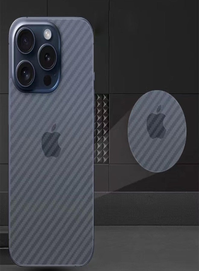 iyanzi For iPhone 15 Pro Max Back Screen Protector 3D Carbon Fiber Ultra Thin Protective Film-2 packs-Transparent - Image 4