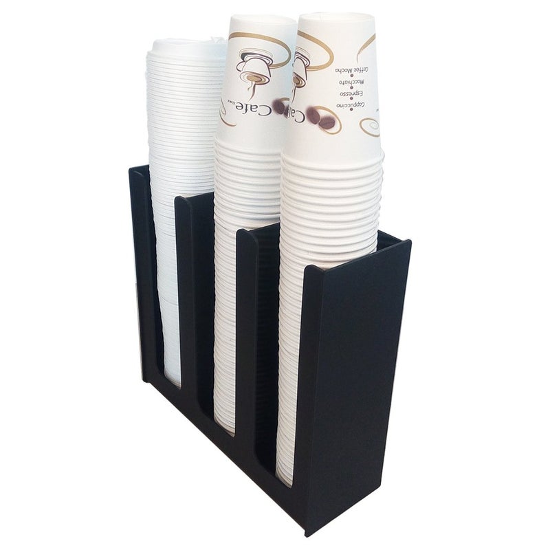 HAITIAN Paper Cup Holder 4mm Thickness ABS Material Color Black (3 Compartments) - Image 4