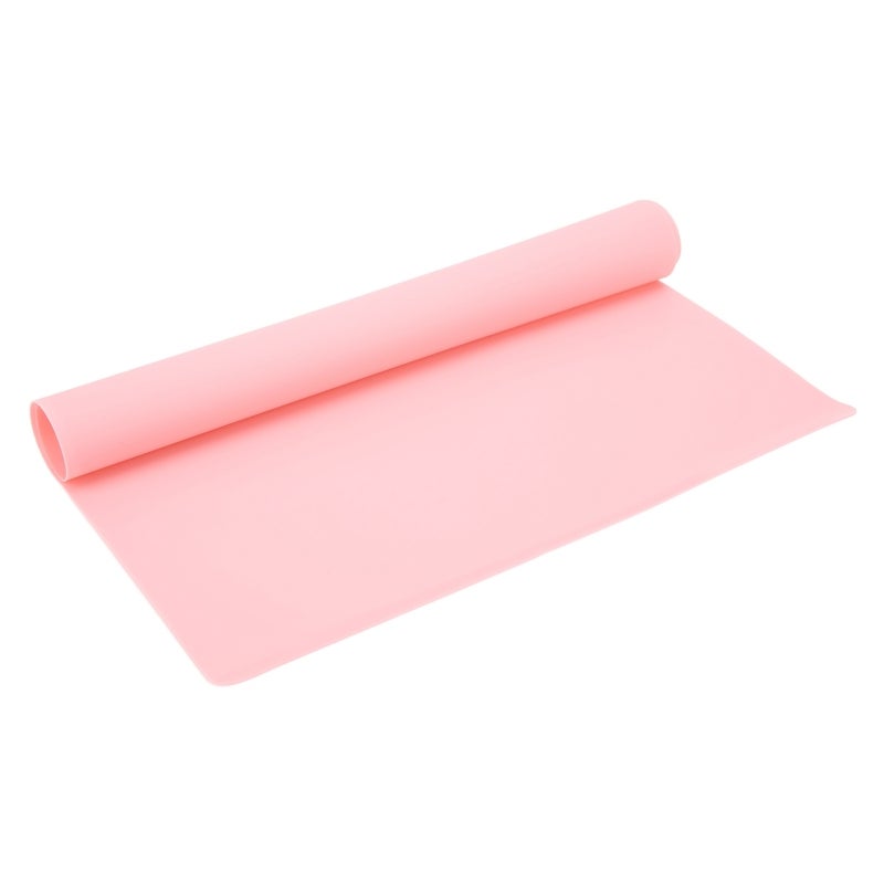 Silicone Craft Mat: Pink Premium Silicone Heat Resistant Anti Skid Washable Flexible - Widely Used Resin Mold Crafts for DIY Projects, Jewelry Casting, Home Kitchen - Image 3
