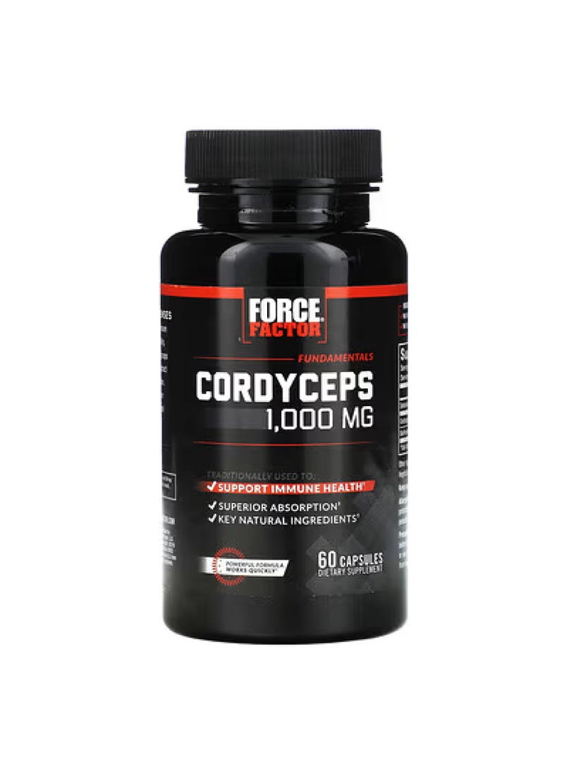 Fundamentals, Cordyceps, 60 Capsules