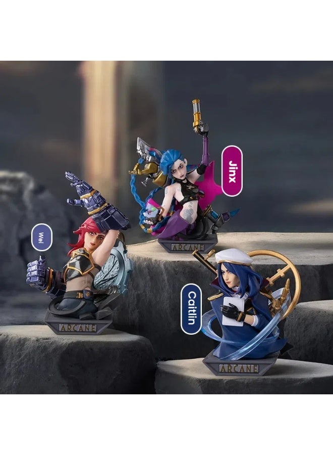 general League of Legends Arcane Blind Box Trend Gift Toy Character Model Collection Decoration Toy Gift for Family and Friends - Image 3