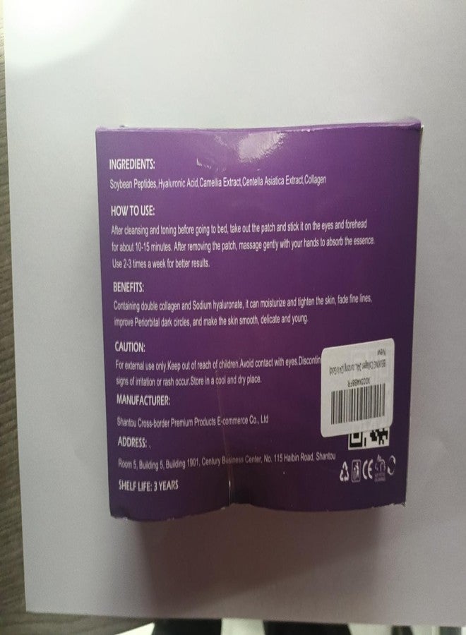 BEUKING Collagen 24k Gold Forehead Patch Eye Patch Anti Wrinkle Anti Aging Forehead Pad Skin Lifting Firming Tightening Moisturizing (24 k Gold) - Image 4