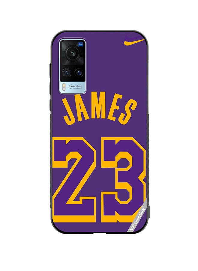 VR CREATIVE Protective Case Cover For Vivo X60 James 23 Purple Design Multicolour - Image 1