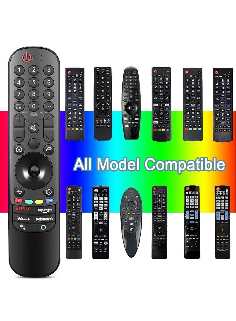 PopZa Universal Remote Control for LG Magic Replacement for LG LED OLED LCD 4K UHD Smart TV, with Buttons for Netflix, Prime Video (No Voice Search) (MR21GA-IR) with battery - Image 3