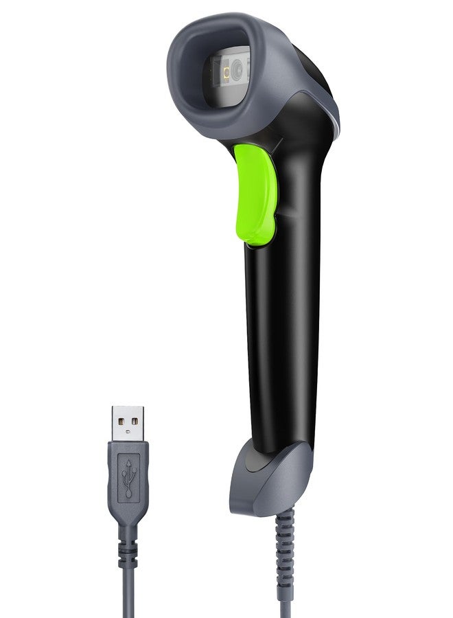 Eyoyo USB Handheld 2D QR Code Scanner, PDF417 Data Matrix Barcode Scanner, Wired Automatic Bar Code Reader with Long USB Cable for POS Mobile Payment, Supermarket, Warehouse - Image 1