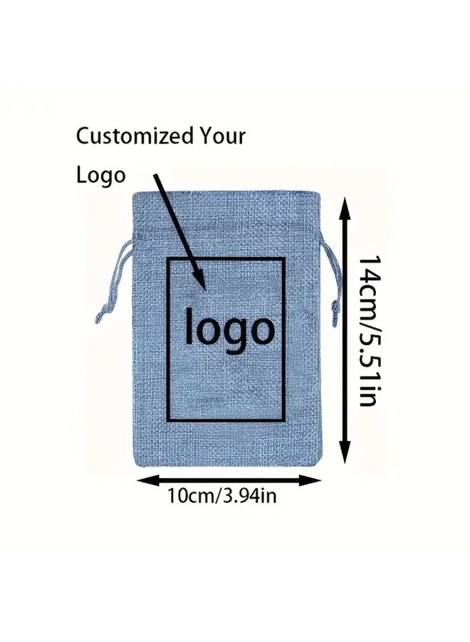 30pcs Blue Drawstring Gift Bags for Party Jewelry Storage Wedding Favor Organizer - Image 3