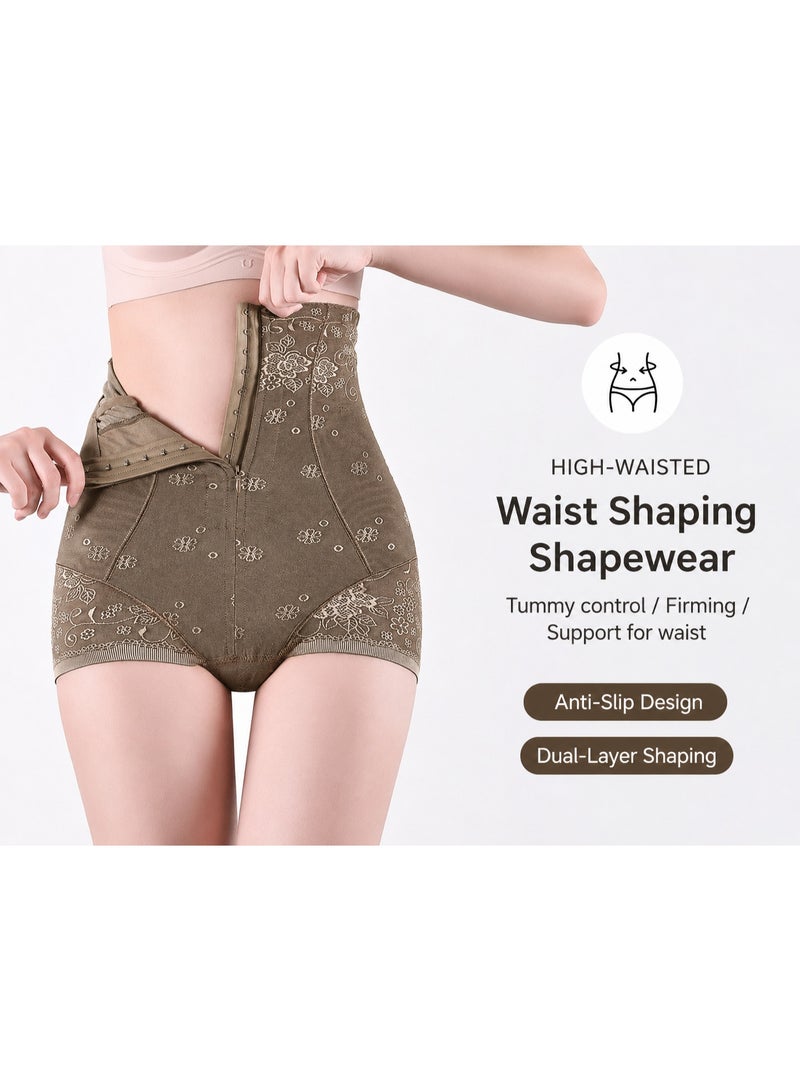SHOWDAY Women's High-Waisted Tummy Control Shapewear Panty with Zipper and Hook Closure, Waist Trainer Body Shaper, M-XXXL - Image 2