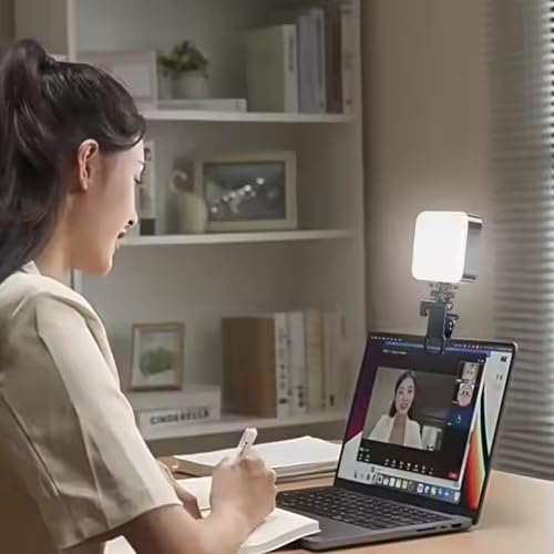 ADZOY AY-83 Pocket LED Light | Bi-Color & RGB| Rechargeable Mini LED Lighting|Selfie with Three Cold Shoe Mount | 360 Clamp | Mobile/Tablet/Laptop/Desk |for Online Meeting, Photography & Videography - Image 3