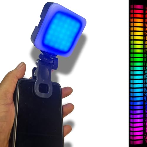 ADZOY AY-83 Pocket LED Light | Bi-Color & RGB| Rechargeable Mini LED Lighting|Selfie with Three Cold Shoe Mount | 360 Clamp | Mobile/Tablet/Laptop/Desk |for Online Meeting, Photography & Videography - Image 4