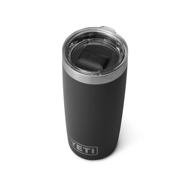 YETI Rambler 10 oz Tumbler, Stainless Steel, Vacuum Insulated with MagSlider Lid, Black - Image 1
