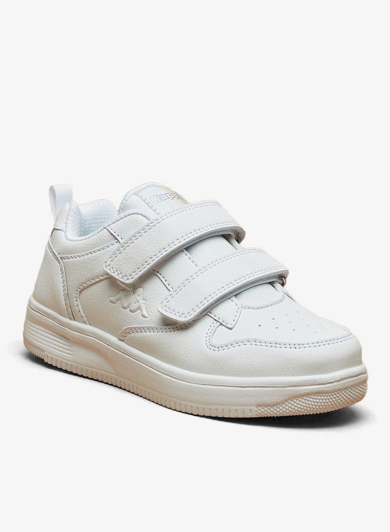 Kappa Boys Textured Sneakers with Hook and Loop Closure - Image 1