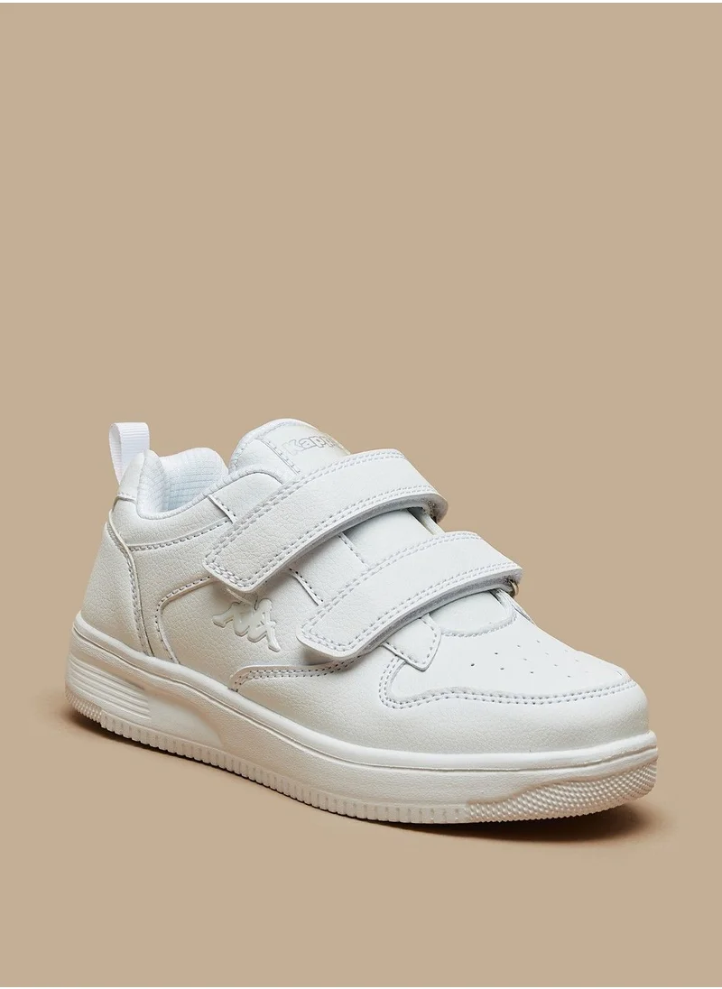 Kappa Boys Textured Sneakers with Hook and Loop Closure