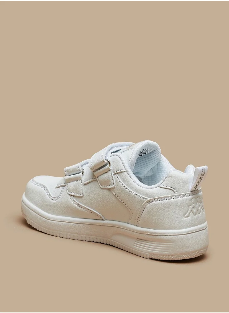 Kappa Boys Textured Sneakers with Hook and Loop Closure