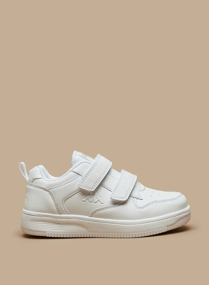 Kappa Boys Textured Sneakers with Hook and Loop Closure