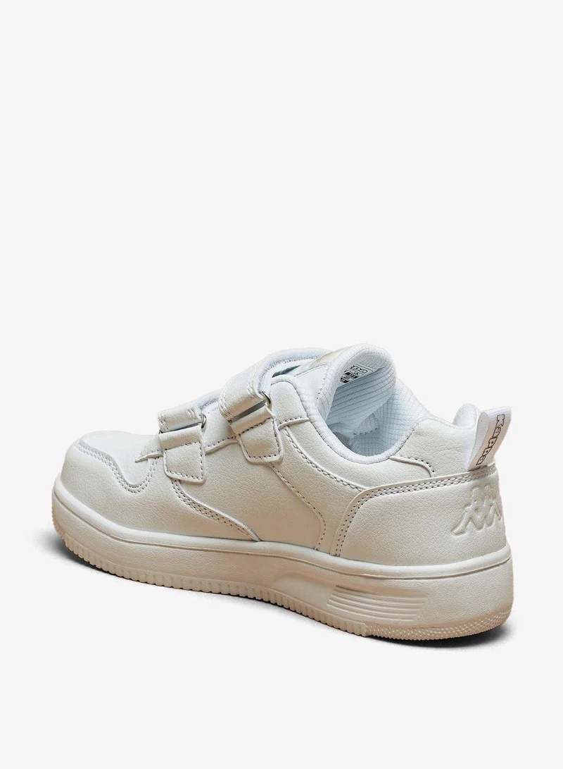 Kappa Boys Textured Sneakers with Hook and Loop Closure