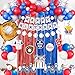 jenlion Baseball Party Decorations Baseball Birthday Party Supplies Kit Include Sport Themed Birthday banner Foil FringeHanging Swirls Baseball Balloons CakeCupcake Toppers - Image 2