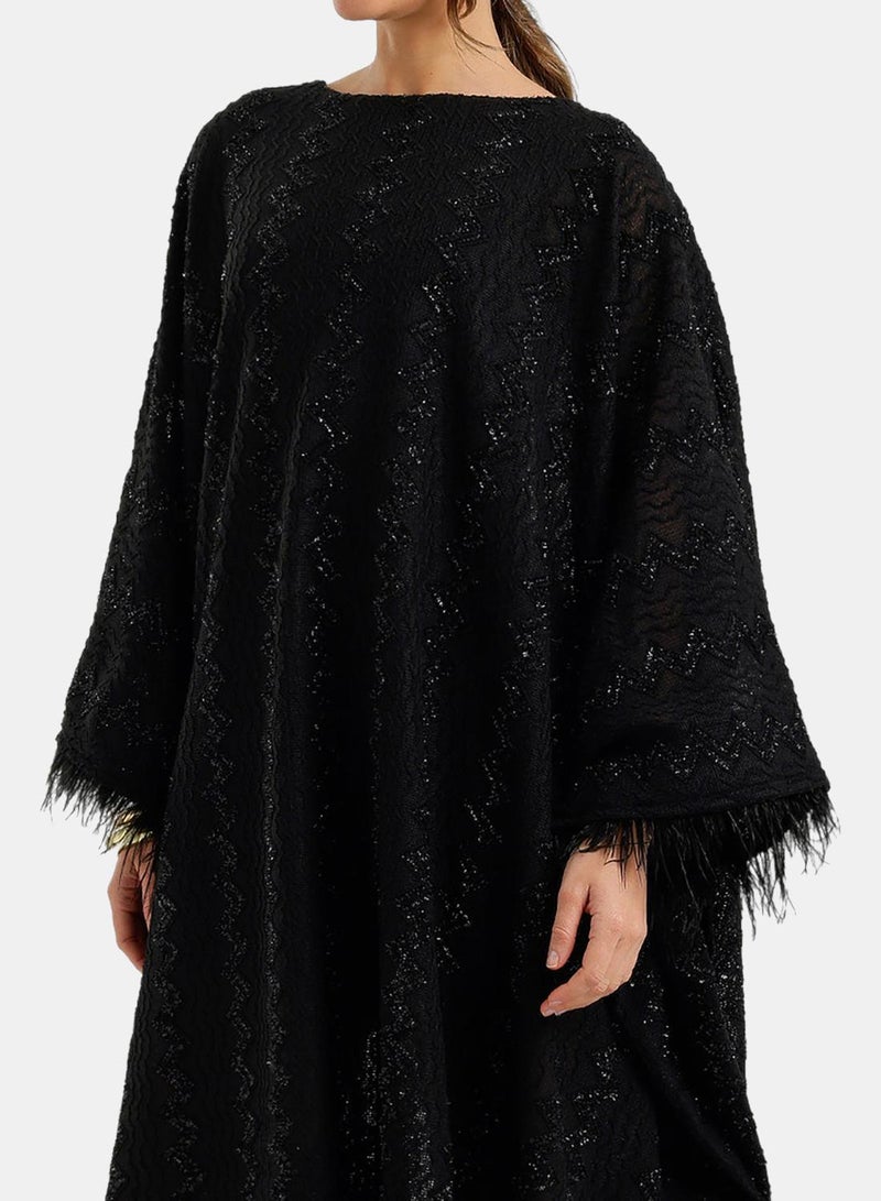 Carina Fringed Maxi Abaya - Image 5