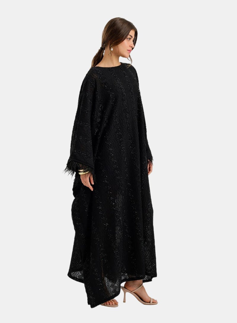 Carina Fringed Maxi Abaya - Image 2