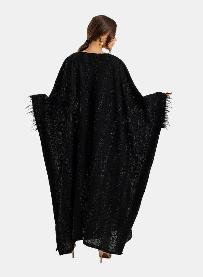 Carina Fringed Maxi Abaya - Image 4