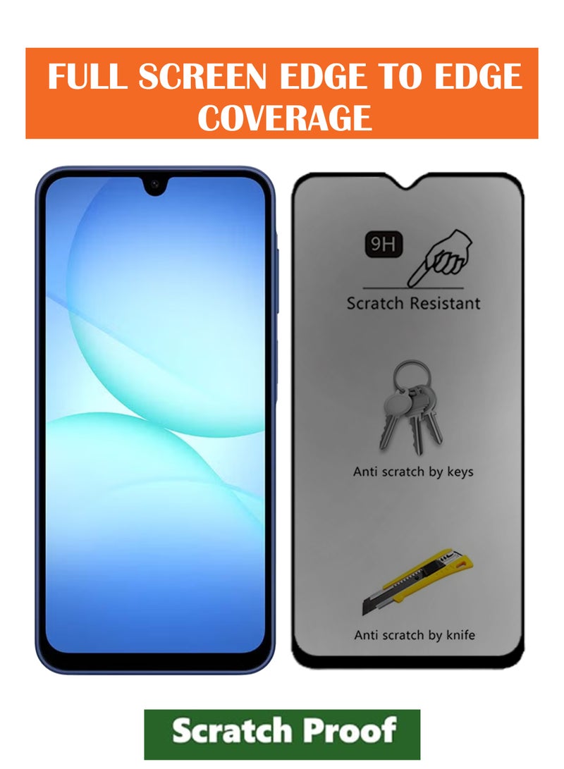 For Samsung Galaxy A17 - Matte Privacy Flexible Ceramic Anti-Spy Privacy Screen Protector - Delicate Touch , Higher Transparency , Easy to Install ,Anti-scratch and Bubble-free Screen Protector - Image 3