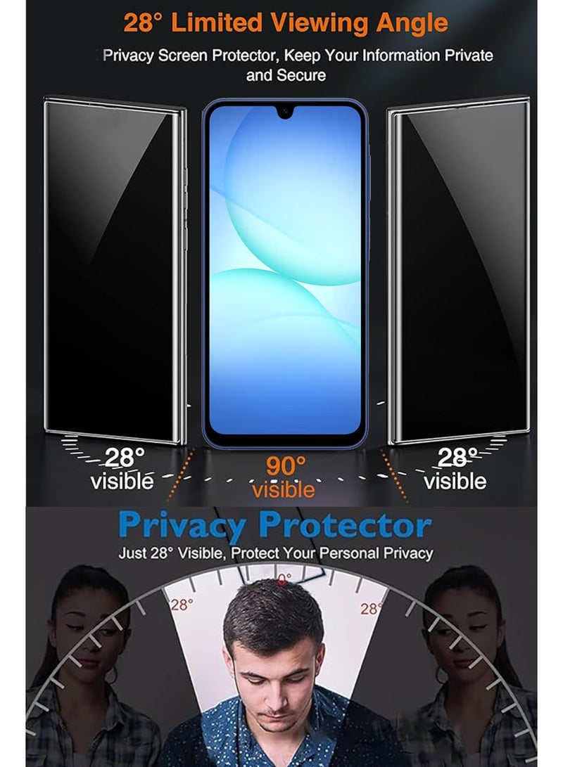 For Samsung Galaxy A17 - Matte Privacy Flexible Ceramic Anti-Spy Privacy Screen Protector - Delicate Touch , Higher Transparency , Easy to Install ,Anti-scratch and Bubble-free Screen Protector - Image 2