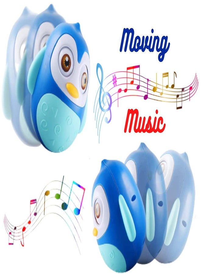 KIDZYMON Roly Poly penguine teether for Kids Age 6 Months+, Play Toy with teether, Music and tubling Toy I Pack of 1 I Blue Colour - Image 5